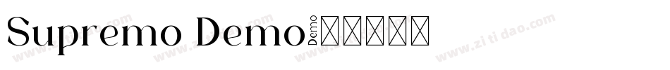Supremo Demo字体转换